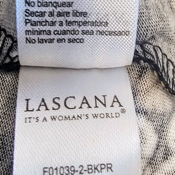 NWT LASCANA PAISLEY‎ HALTER DRESS BLACK/MULTICOLOR  STRETCH TIE NECK US SZ 2 - Picture 8 of 9